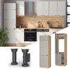 Kühlumbauschrank Fame-Line GrauBeige 60 cm Vicco Bild 2