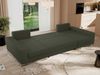 U-förmiges Ecksofa auf goldenen Metallbeinen, mit Schlaffunktion und drei Bettkästen für das Wohnzimmer - DORIAN U - Grün Boucle Bild 5