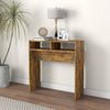 vidaXL Konsolentisch Räuchereiche 78x30x80 cm Holzwerkstoff 815936 Bild 3
