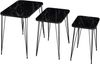 Satztisch Rudkøbing 3er Set schwarze Marmoroptik [en. casa] Bild 2