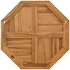 vidaXL Tischplatte 70x70x2,5 cm Achteckig Massivholz Teak 366665 Bild 5
