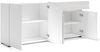 Sideboard >Mister< in weiss, Lack Hochglanz - 180x80x38cm (BxHxT) Bild 2