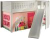 Kinderbett mit Rutsche Karyl 208x114x204 aus Massivholz in Weiß Bild 3