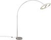 Große LED Bogenlampe AMADOR dimmbar aus Metall Silber, Höhe 205cm Bild 2