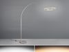 Große LED Bogenlampe AMADOR dimmbar aus Metall Silber, Höhe 205cm Bild 3