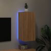 vidaXL TV-Wandschrank mit LED-Leuchten Sonoma-Eiche 30,5x35x70 cm 837236 Bild 4