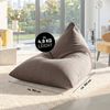 Lumaland 'Interior Line' Sitzsack, Dreieckig, Hellgrau, 150 x 100 x 100 cm, 370 l Bild 4