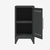 Bisley Fern Mini Ablageschrank, rechtsseitig öffnend, mit einem festen Fachboden, aus hochwertigem, nachhaltigem Stahl hergestellt, 16 mm große Design Lüftungslöcher auf allen Türen, moderner und industrieller Flair, mit integrierten Füßen, H 725 x B 3... Bild 3