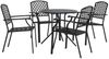 vidaXL Gartenstuhl-Set 5-tlg. Stapelbar Pulverbeschichteter Stahl 3283769 Bild 2