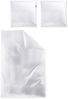 Irisette Mako-Satin uni Bettwäsche Set uni Paris 8000 weiss 155x220 cm + 1 x Kissenbezug 80x80 cm Bild 4