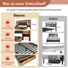 OKWISH Holzbett Bettgestell mit Lattenrost (Struraumbett, Doppelbett, Funktionsbett, 2-tlg, 160×200cm, mit Matratze (H20cm), mit Leselampe und USB/Type-C Nachttisch und Sitzbank mit Stauraum Bild 4