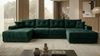 Ecksofa MODENA 320 cm x 185 cm – Stoff: VELUTTO Dunkelgrun 10 Farbe: Grün Bild 3