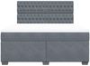 vidaXL Boxspringbett mit Matratze Dunkelgrau 180x200 cm Samt 3290985 Bild 4