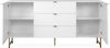 Sideboard >Elwood< in Weiß matt - 179x90x40.5cm (BxHxT) Bild 3