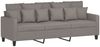 vidaXL 3-Sitzer-Sofa mit Hocker Taupe 180 cm Stoff 3201096 Bild 4