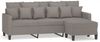 vidaXL 3-Sitzer-Sofa mit Hocker Taupe 180 cm Stoff 3201096 Bild 2