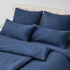 Kissenbezug 80x80 Blau 2er Set Mikrofaser Weich Reißverschluss Schlafqualität Bild 3