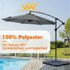 Sekey Ampelschirm 3m Sonnenschirm mit Kurbel, Sonnenschutz UV50+, mit Kreuzständer, LxB: 300,00x300,00 cm, wasserdicht, Rund, für Terrasse oder Garten Bild 2