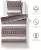 Fleuresse Aspen Biber Bettwäsche 155x220 Ornamente Streifen braun weiß 434479-7 Bild 5