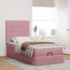 vidaXL Ottoman-Bett mit Matratzen Rosa 80x200 cm Samt 3313438 Bild 3
