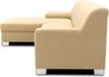 DOMO. collection Ecksofa Capri, Sofa in L-Form mit Schlaffunktion und Füßen aus Chrom, Schlafsofa, Eckcouch, Polsterecke, Couch 239 x 152 x 75 cm (BxTxH), beige Bild 3