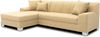 DOMO. collection Ecksofa Capri, Sofa in L-Form mit Schlaffunktion und Füßen aus Chrom, Schlafsofa, Eckcouch, Polsterecke, Couch 239 x 152 x 75 cm (BxTxH), beige Bild 2