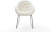 Esszimmerstuhl Gaio-Flex Bouclé Soft Beige Kufengestell Schwarz Bild 2