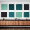 Rheinland Möbel FocusWall WAQ0707 – Quadratischer Akustik-Wandabsorber 70×70 cm in Stofffarbe Sombrero inkl. Montage-Set - Made in Germany - Klasse A, Stoffbezug, schwer entflammbar Bild 4