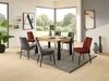 4-Fußstuhl >Jane< (2er Set) Federkern, grau, schwarz - 43x88x45 (BxHxT) Bild 5