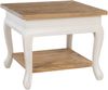 Couchtisch SVEA mit Ablage - 60x60x50cm, Holz, Natura-Weiß | Beistelltisch Kleiner Tisch Wohnzimmer Bild 1