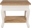 Couchtisch SVEA mit Ablage - 60x60x50cm, Holz, Natura-Weiß | Beistelltisch Kleiner Tisch Wohnzimmer Bild 4