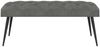 vidaXL Bank mit Knopfheftung Dunkelgrau 110 x 40 x 46 cm Samt 42038572 Bild 4