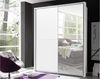 Schwebetürenschrank PULS Kleiderschrank Schrank Schlafzimmer 170cm weiß Spiegel Bild 2