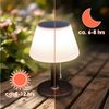 Spetebo LED Solarleuchte Solar Tischlampe warmweiß 27 cm - LED Gartenleuchte, Solar betrieben, LED fest integriert, warm weiß, 3 Helligkeitsstufen Bild 4
