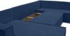 AX LIVING Ecksofas groß Lovere 314 cm – Sofa blau mit Schlaffunktion & Strukturstoff Bild 3