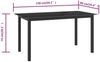 vidaXL Gartentisch Schwarz 150x90x74 cm Aluminium und Glas 312201 Bild 5