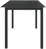 vidaXL Gartentisch Schwarz 150x90x74 cm Aluminium und Glas 312201 Bild 3