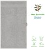 Hammetex 2er Set Extra Große Badetücher – 80x200 cm Saunatücher, 500 GSM, 100% Baumwolle – Weich & Saugfähig – Luxuriöse Große Spa-Handtücher, Hellgrau Bild 3