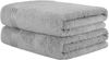 Hammetex 2er Set Extra Große Badetücher – 80x200 cm Saunatücher, 500 GSM, 100% Baumwolle – Weich & Saugfähig – Luxuriöse Große Spa-Handtücher, Hellgrau Bild 2