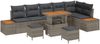 vidaXL Gartensofa-set mit Kissen 9 pcs Grau 3363328 Bild 2