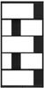 vidaXL Bücherregal Schwarz Eichen-Optik 80 x 24 x 159 cm Holzwerkstoff 8003712 Bild 5