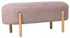 Bank Layida aus Boucle-Stoff, modern skandinavisch, altrosa, gepolstert, Gestell Kautschukholz Bild 2