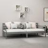 vidaXL Tagesbett mit Matratze 90x200 cm Grau Massivholz Kiefer [3083586] Bild 3