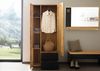 Garderobenschrank mit Spiegel Wildeiche 82x44x196 natur lackiert / geölt KITZBÜHEL #136 Bild 3