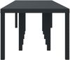 vidaXL Gartentisch Anthrazit 350 x 100 x 74 cm Poly-Rattan 3378524 Bild 5