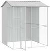 vidaXL Vogelkäfig Grau 215 x 210 x 247 cm Verzinkter Stahl 3325175 Bild 3