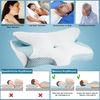 LETGOSPT Kopfkissen Orthopädisches Kissen Ergonomisches Nackenstützkissen aus Memory Foam, Seiten, Rücken, Bauchschläfer, für Unterstützung Kopfkissen gegen Nackenschmerzen Antischnarch Bild 2