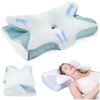 LETGOSPT Kopfkissen Orthopädisches Kissen Ergonomisches Nackenstützkissen aus Memory Foam, Seiten, Rücken, Bauchschläfer, für Unterstützung Kopfkissen gegen Nackenschmerzen Antischnarch Bild 5