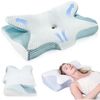 LETGOSPT Kopfkissen Orthopädisches Kissen Ergonomisches Nackenstützkissen aus Memory Foam, Seiten, Rücken, Bauchschläfer, für Unterstützung Kopfkissen gegen Nackenschmerzen Antischnarch Bild 4