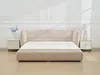 Vente-unique - LARUMO Bett Stoff Beige - B 236 cm x H 82 cm x L 190 cm Bild 2